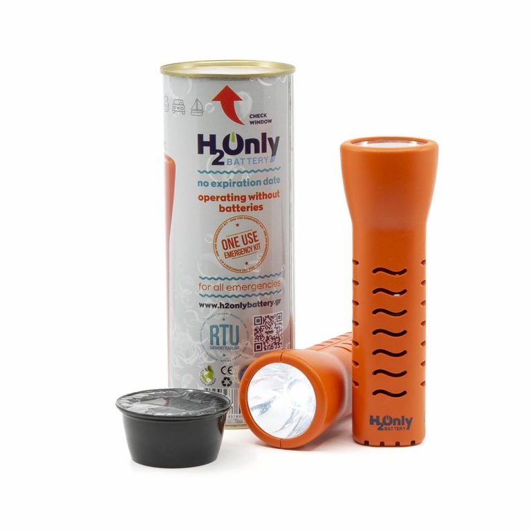 Water-Only Emergency Flashlight