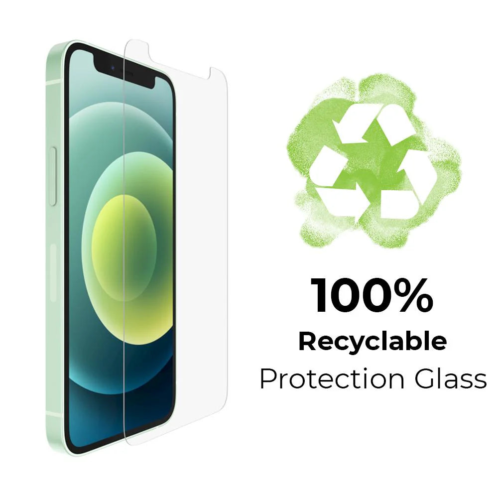 100 % genanvendelig skærmbeskytter i hærdet glas