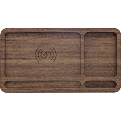 Organizer with integrated Qi charging